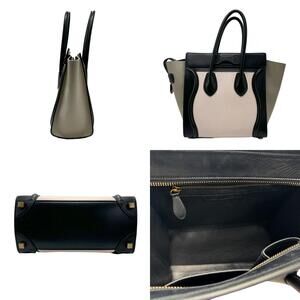 Celine Beige Pink Handbag Tan Shopper Leather Luggage Black